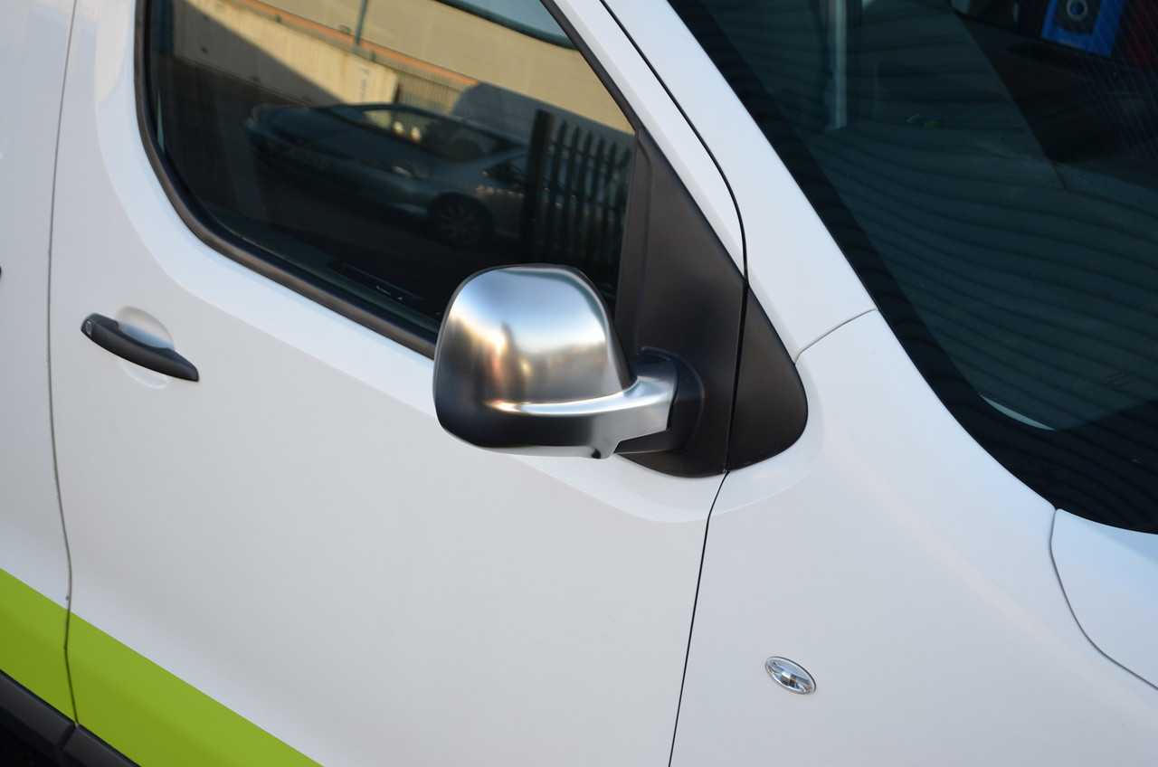 Satin Chrome Wing Mirror Trim Set Covers To Fit Toyota PROACE (2016+)