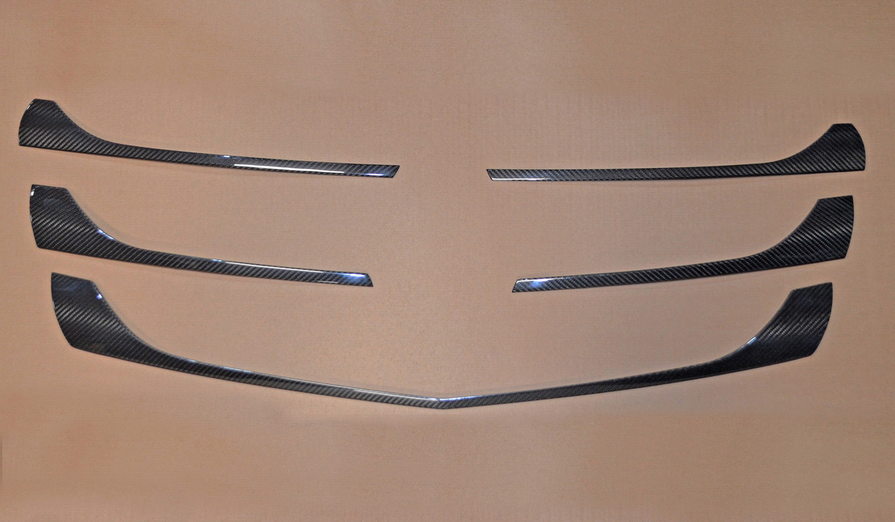 Carbon Fibre Front Grille Trim Set Covers For Mercedes-Benz Vito W447 (2015-20)