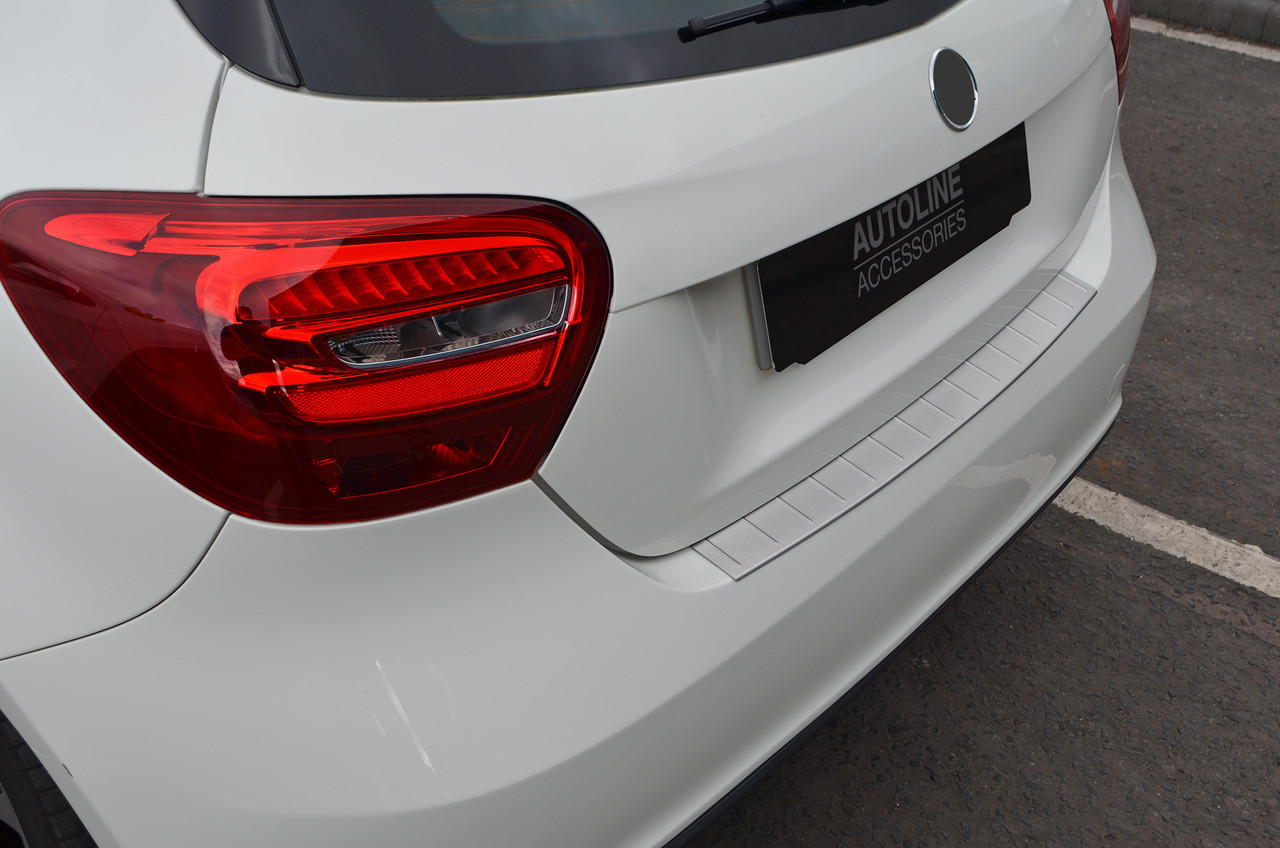 Rear Bumper Protector Brushed Steel To Fit Mercedes-Benz A-Class W176 (2013-18)
