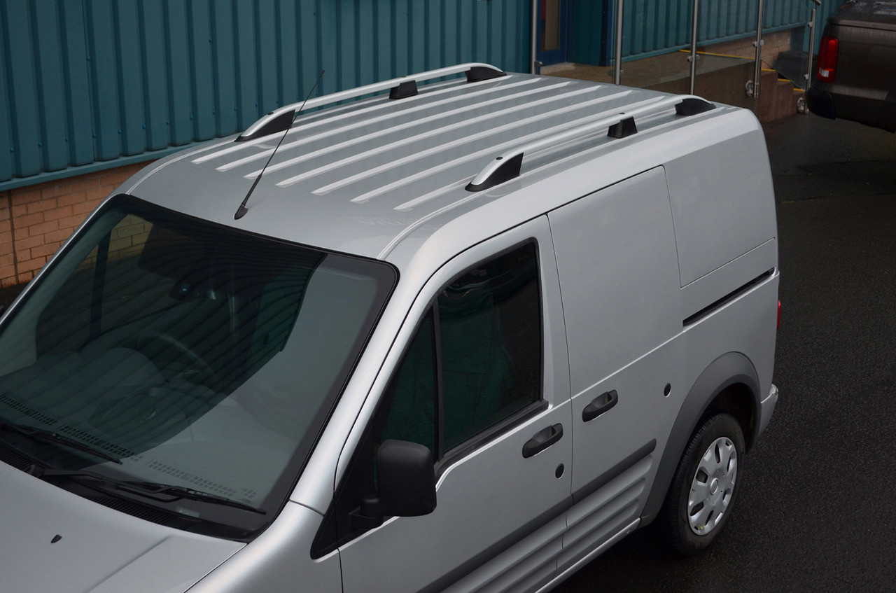 Aluminium Roof Rack Rails Side Bars Set To Fit LWB Ford Transit Connect  (02-12) - Autoline Accessories Limited