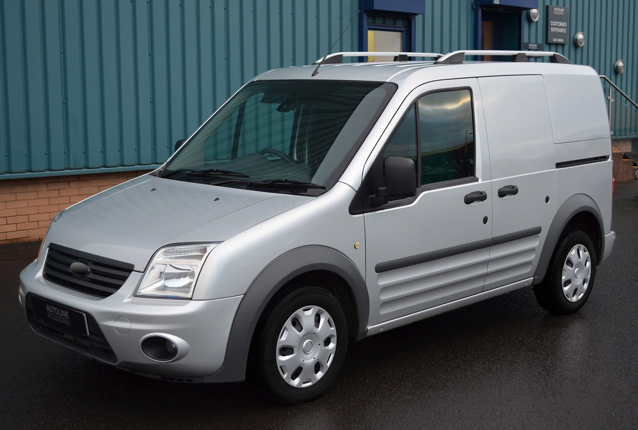 Aluminium Roof Rack Rails Side Bars Set To Fit LWB Ford Transit Connect (02-12)