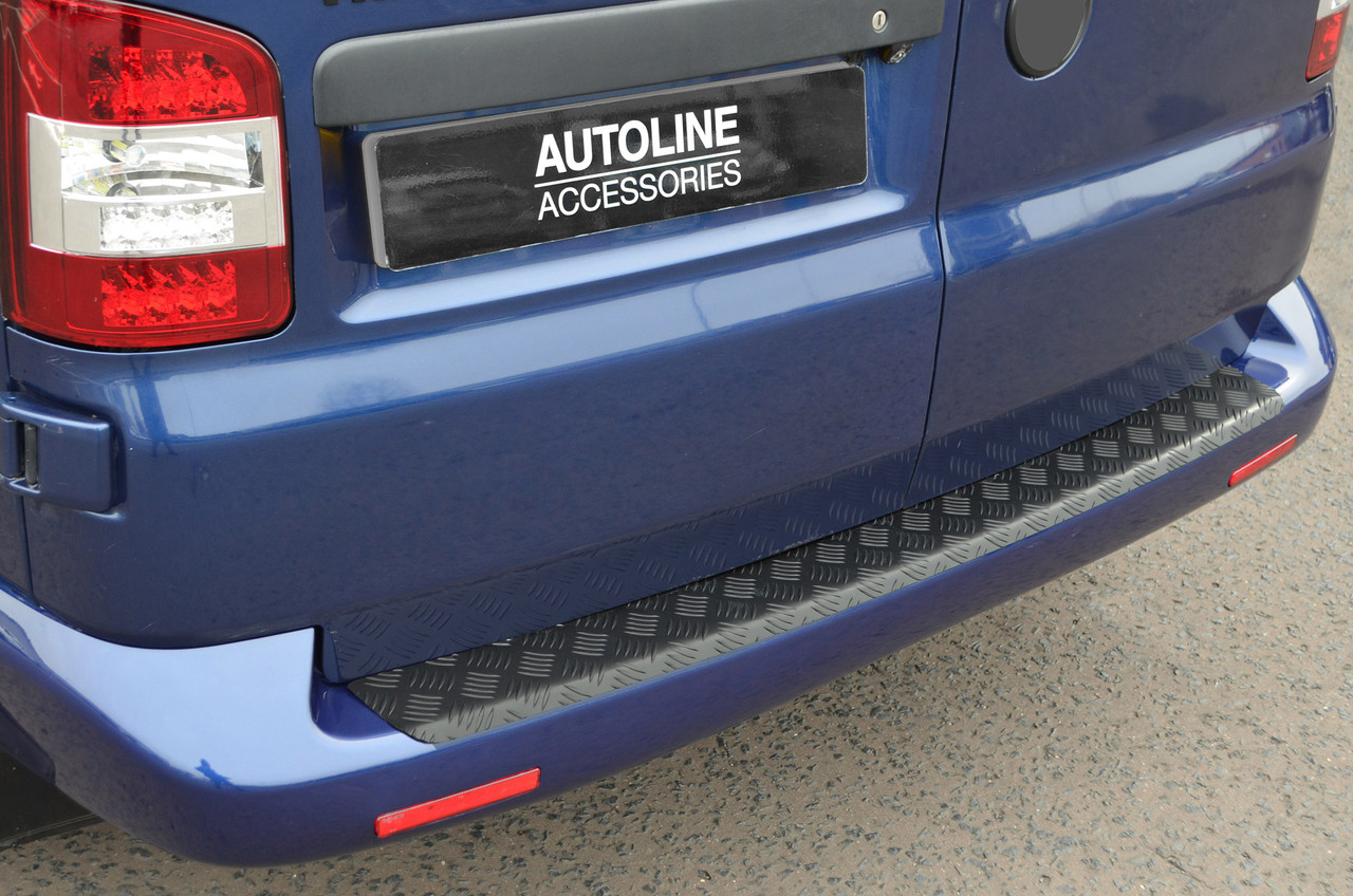 Black Anodised Rear Bumper Protector Guard For Volkswagen T5 Transporter 2003-15