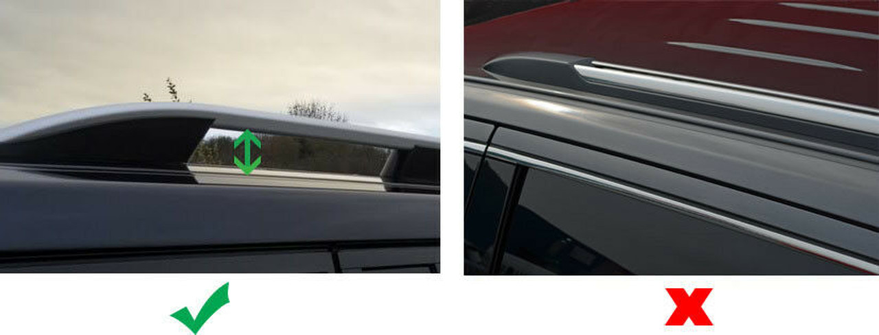 Black Cross Bars For Roof Rails To Fit Skoda Kamiq (2019+) 75KG Lockable