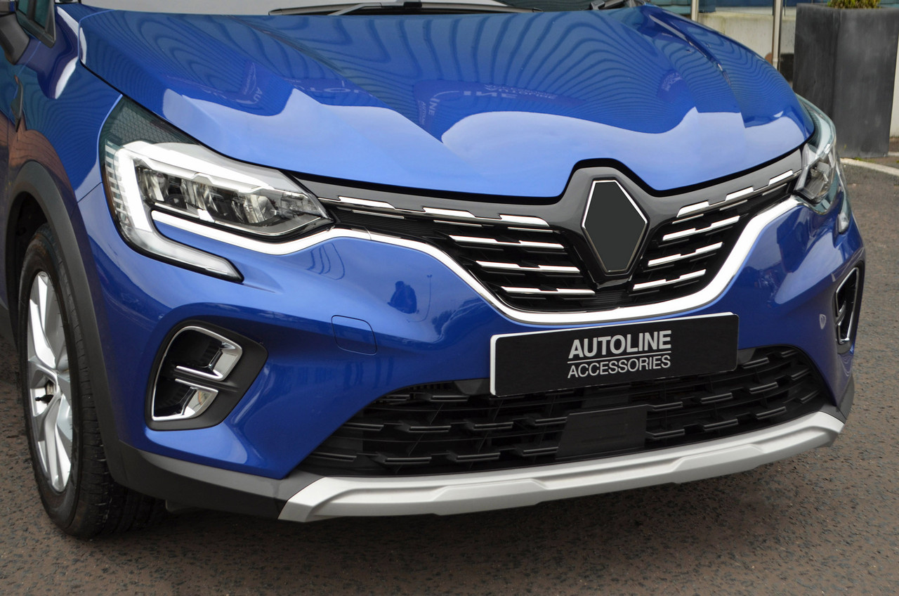 Chrome Front Grille Trim Covers Steel To Fit Renault Captur (2020+)