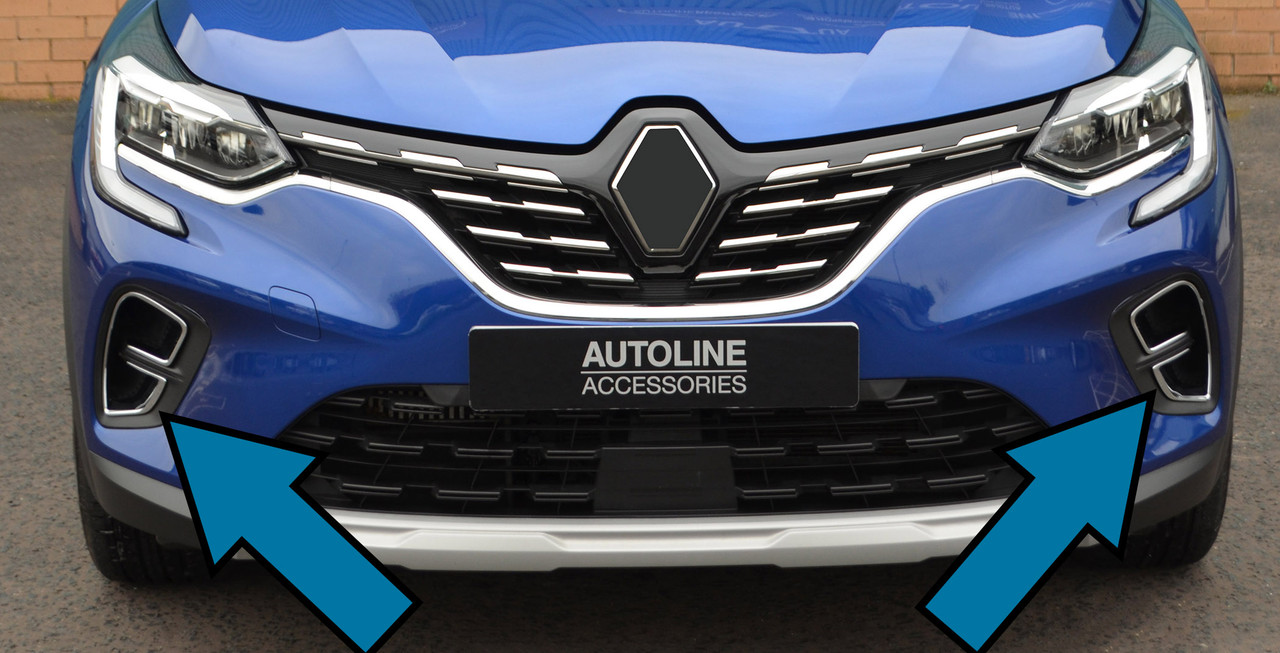 Chrome Fog Light Trim Covers To Fit Renault Captur (2020+)