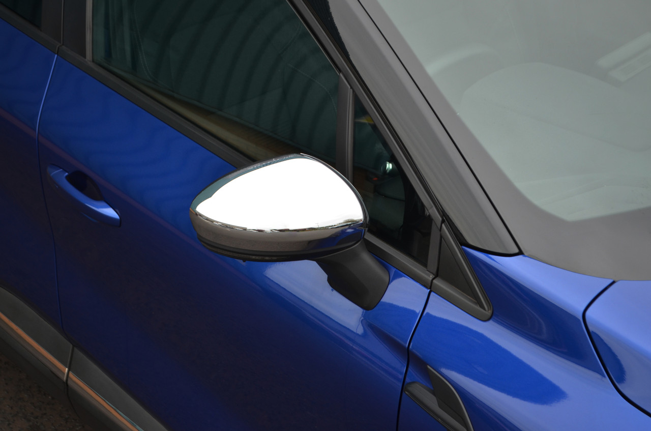 Chrome Wing Mirror Trim Covers Set To Fit Renault Captur (2020+)