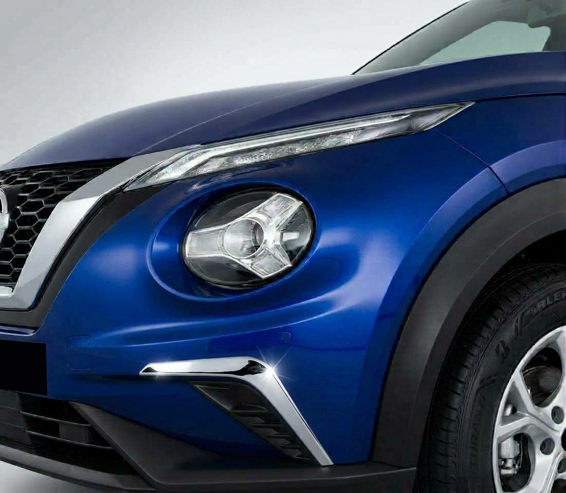 Chrome Fog Light Trims Steel To Fit Nissan Juke (2020+)