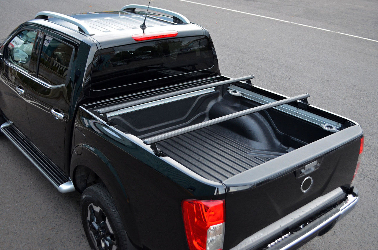 Truck Bed Rack Load Carrier Bars To Fit Mitsubishi L200 (2015+) - Black