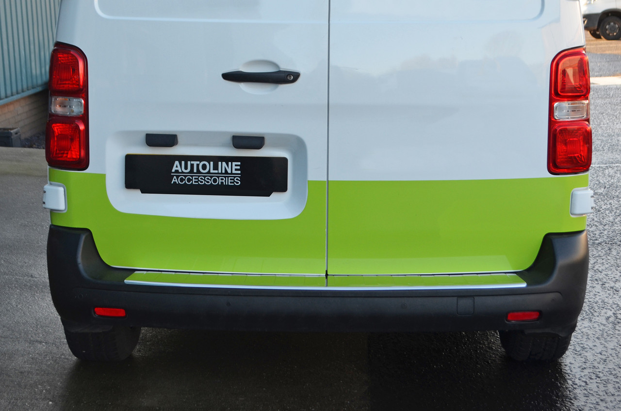 Chrome Rear Bumper Protector To Fit Compact/Medium (L1/L2) Fiat Scudo (2022+)