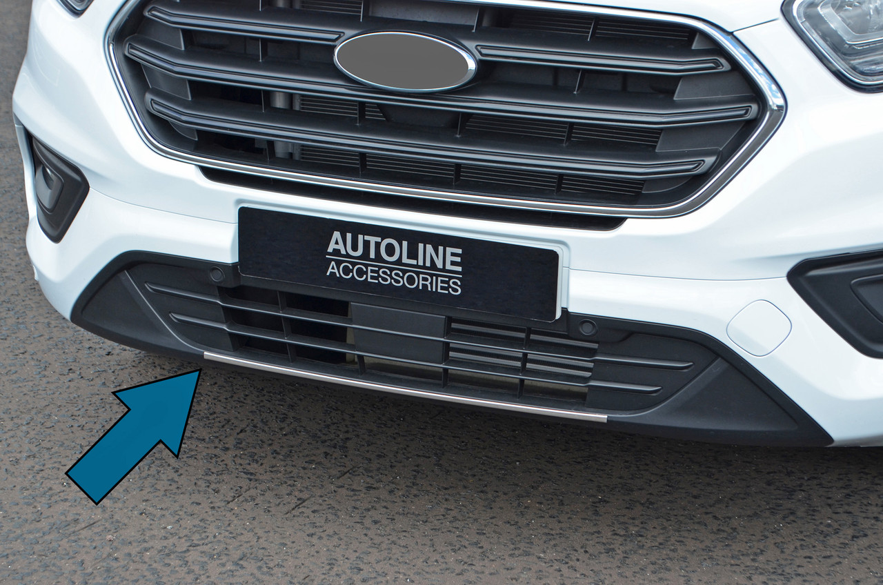 Chrome Lower Bumper Grille Trim To Fit Ford Transit Custom (2018-22) - 1 Piece Chrome Lower Bumper Grille Trim To Fit Ford Transit Custom (2018-22) - 1 Piece