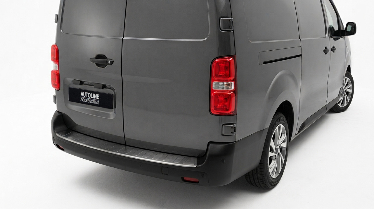 Rear Bumper Protector Brushed Black For XL (L3) Dispatch SpaceTourer (2016+)