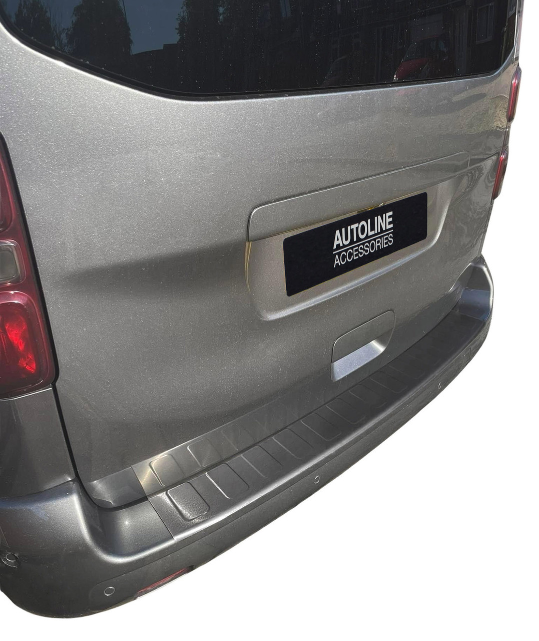 Rear Bumper Protector Brushed Black To Fit L1/L2 Peugeot Expert/Traveller 2016+