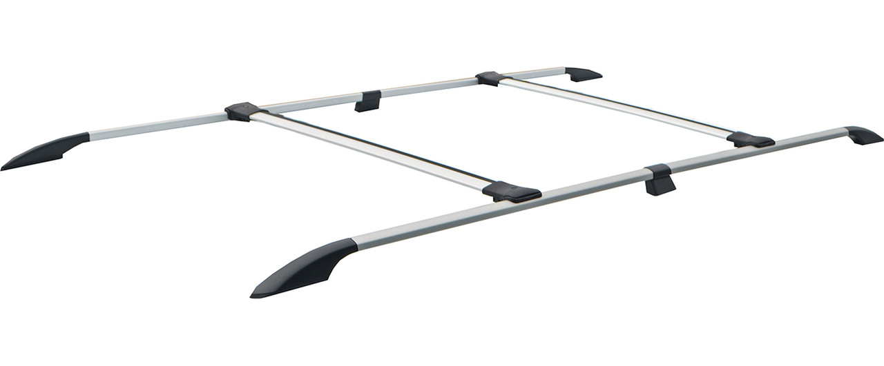 Aluminium Roof Rails & Cross Bars Set To Fit L1H1 Ford Transit Custom (2012-22)