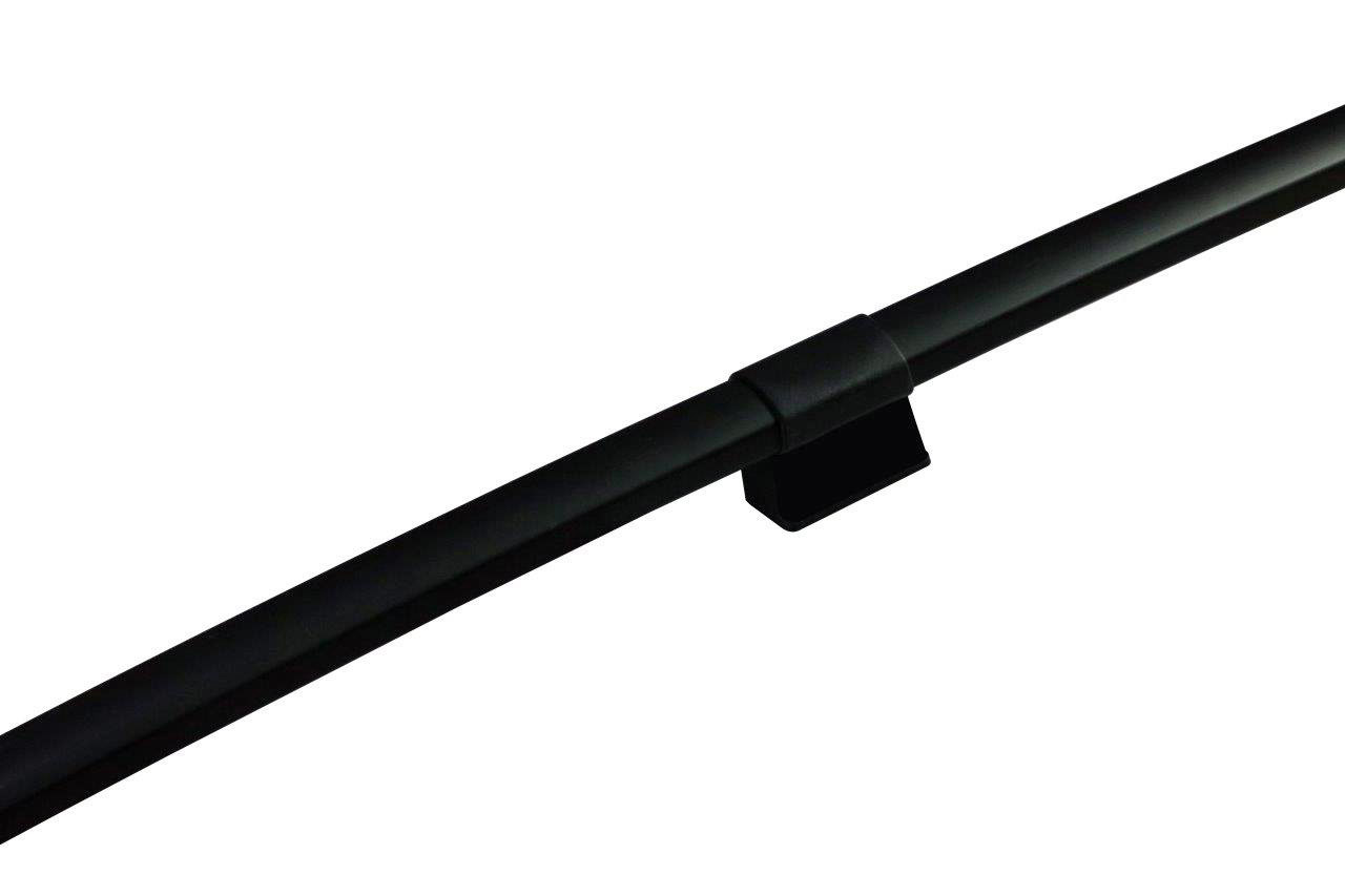 Black Aluminium Roof Rack Rails Side Bars To Fit Citroen Berlingo (2008-18)