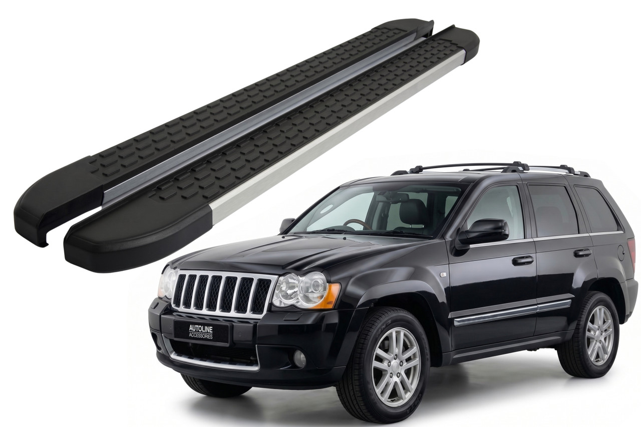 Aluminium Side Steps Bars Running Boards For Jeep Grand Cherokee (2005-11)