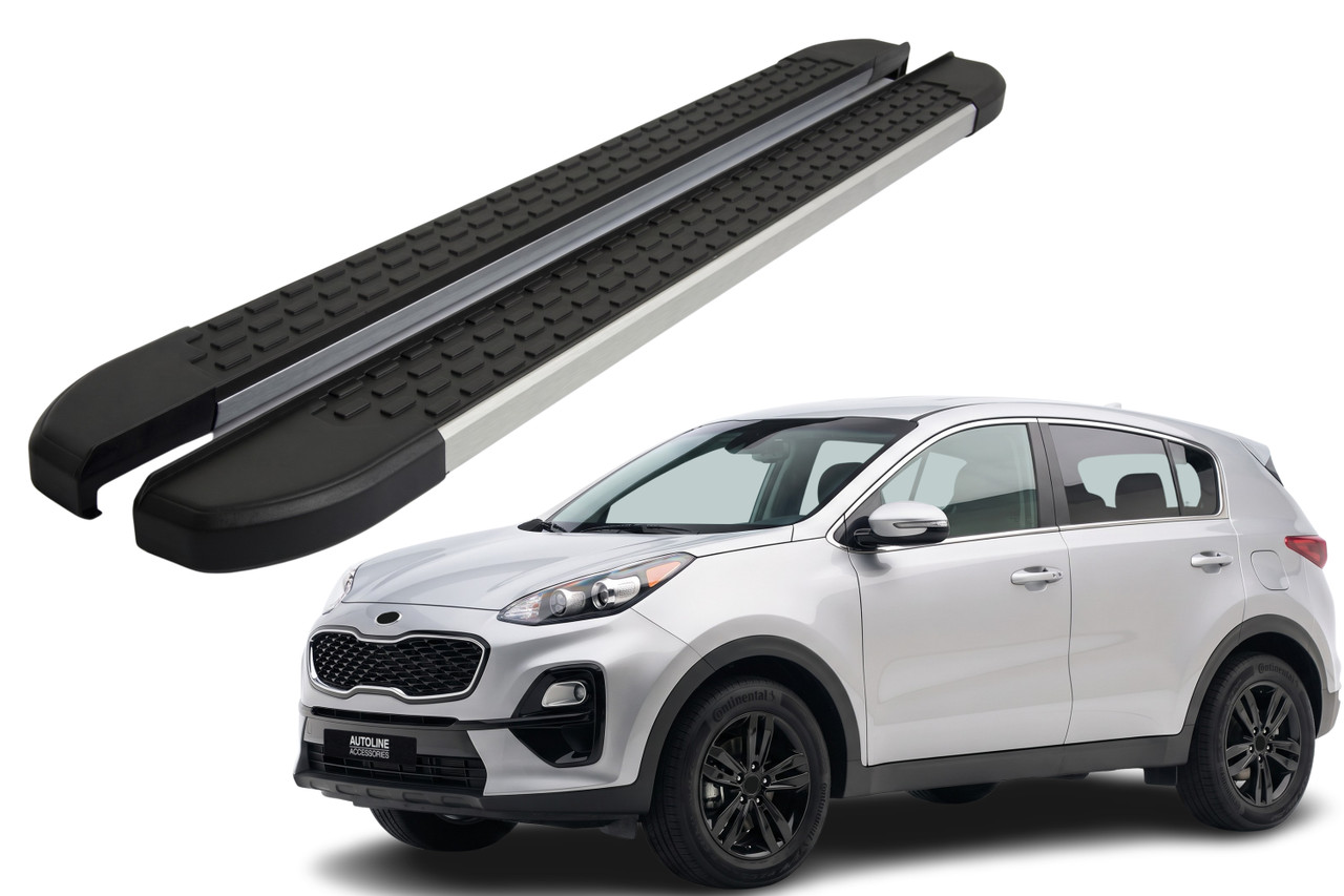 Aluminium Side Steps Bars Running Boards For Kia Sportage (2016-21)