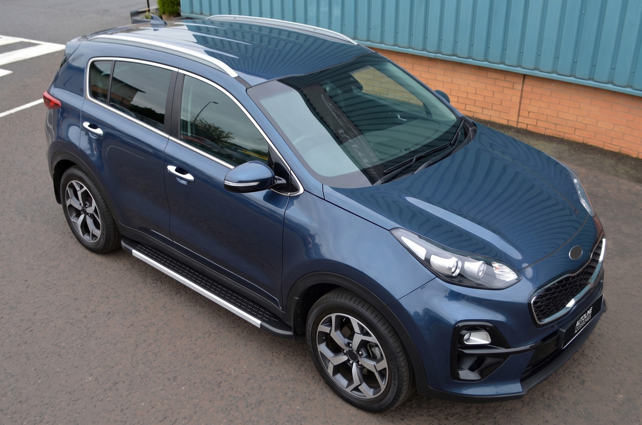 Aluminium Side Steps Bars Running Boards For Kia Sportage (2016-21)