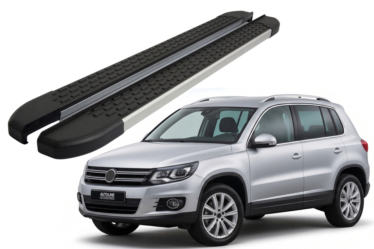 Aluminium Side Steps Bars Running Boards For Volkswagen Tiguan (2007-16)