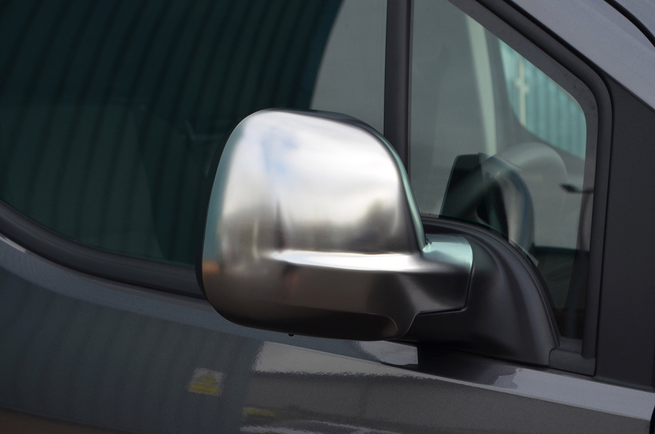 Satin Chrome Wing Mirror Trim Set Covers To Fit Fiat Doblo (2023+)
