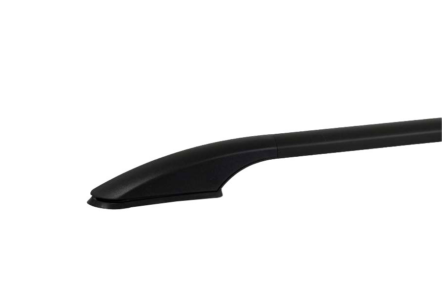 Black Aluminium Roof Rack Rails Side Bars To Fit L1H1 Renault Trafic (2014+)