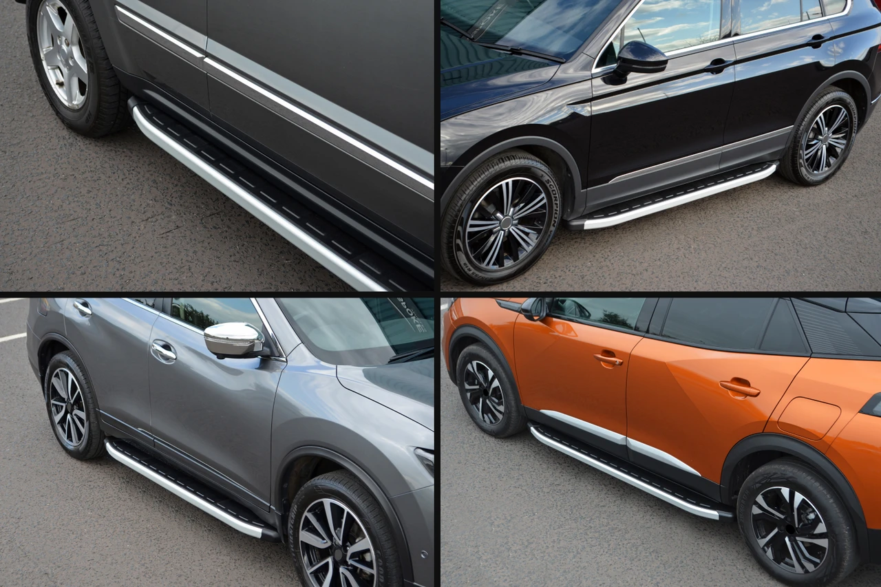 Aluminium Side Steps Bars Running Boards To Fit Skoda Karoq (2017+)