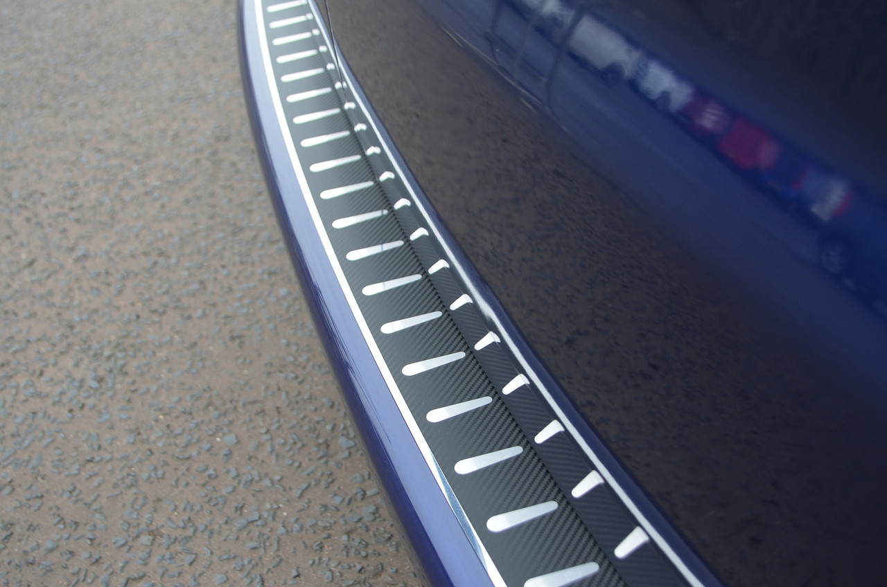 Carbon Foiled Rear Bumper Protector Guard For Volkswagen T5 Transporter 2003-15