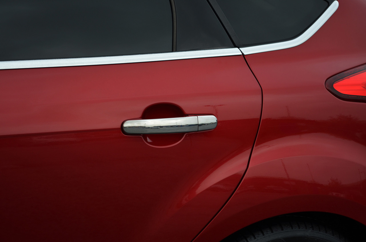 Chrome Door Handle Trim Set Covers To Fit Ford Focus (2011+)