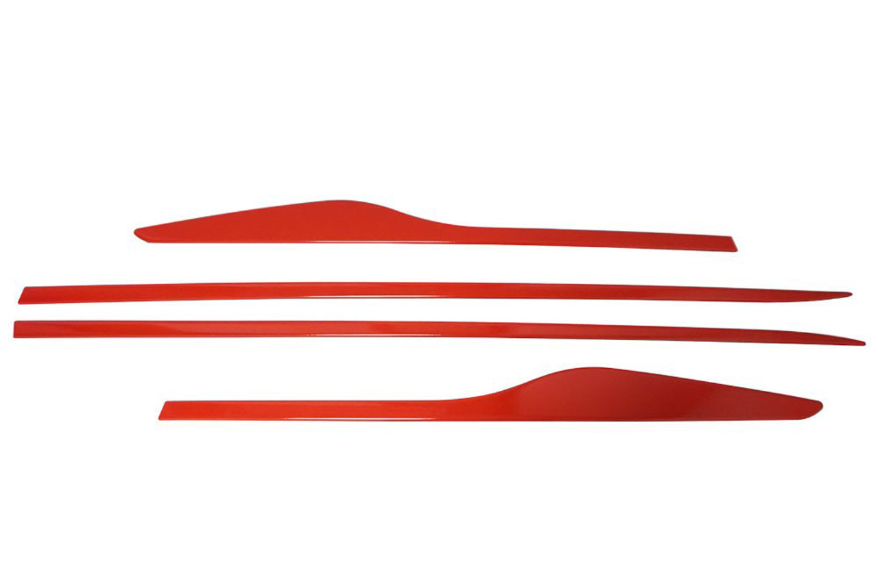 Red Steel Side Door Streamer Trim To Fit Renault Clio IV (2012-19)