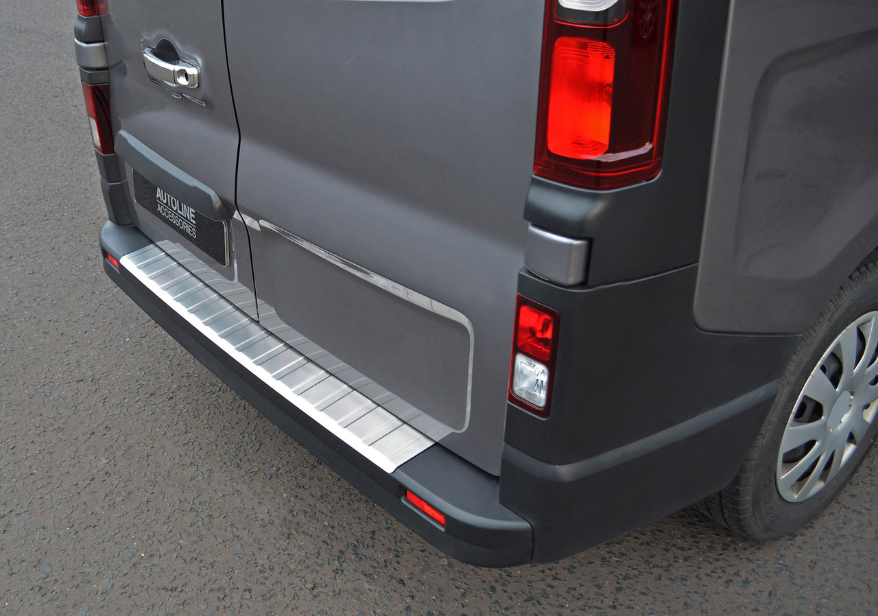 Rear Bumper Protector Guard Brushed Steel To Fit Nissan Primastar (2022+)