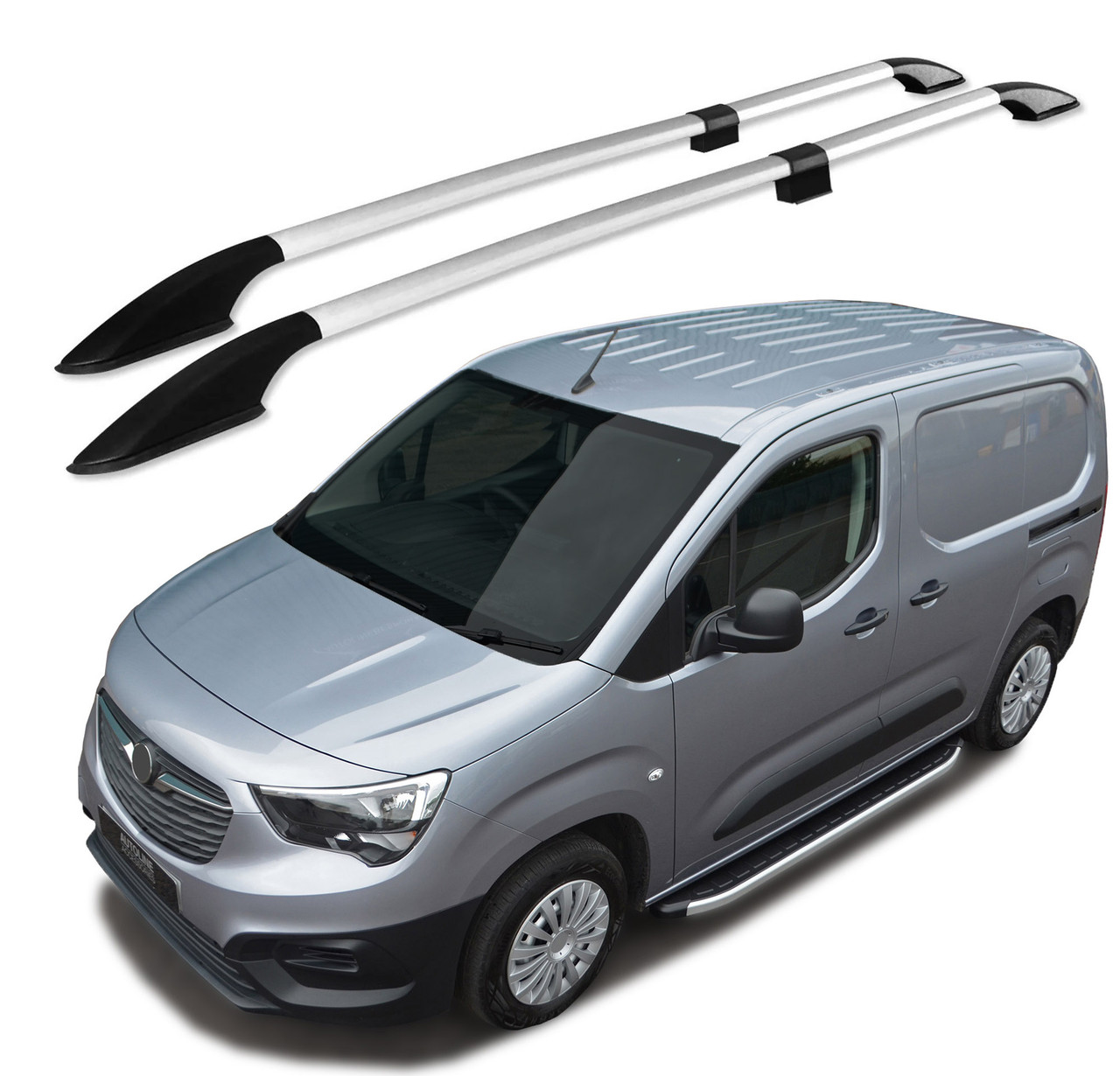 Aluminium Roof Bars Side Rails To Fit L1 Vauxhall / Opel Combo E (2019+)