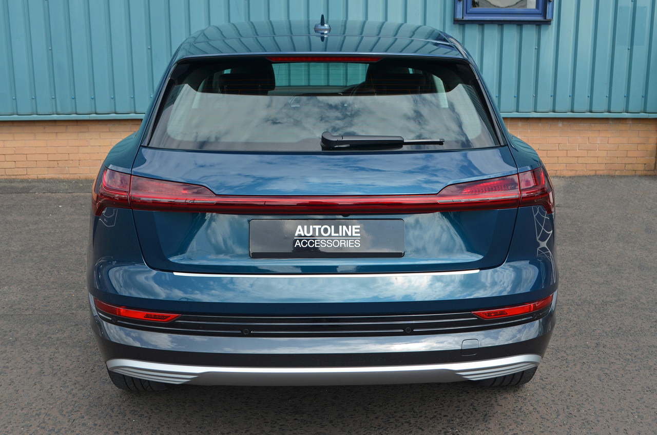 Lux Rear Bumper Protector Guard Satin Silver To Fit Audi e-tron (2019-22)