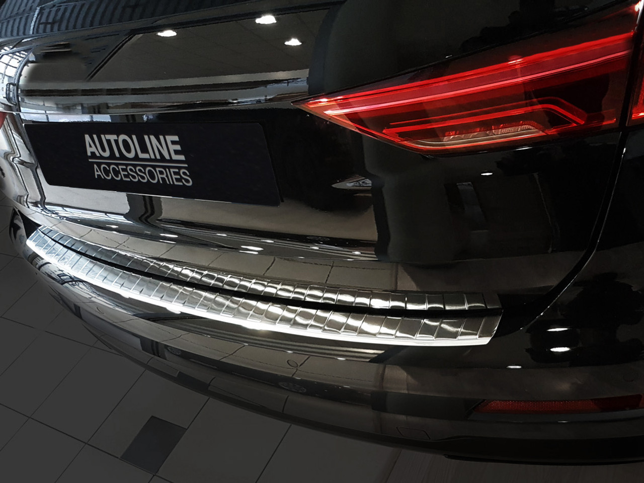 Lux Rear Bumper Protector Guard Satin Silver To Fit Audi Q3 (2019+)