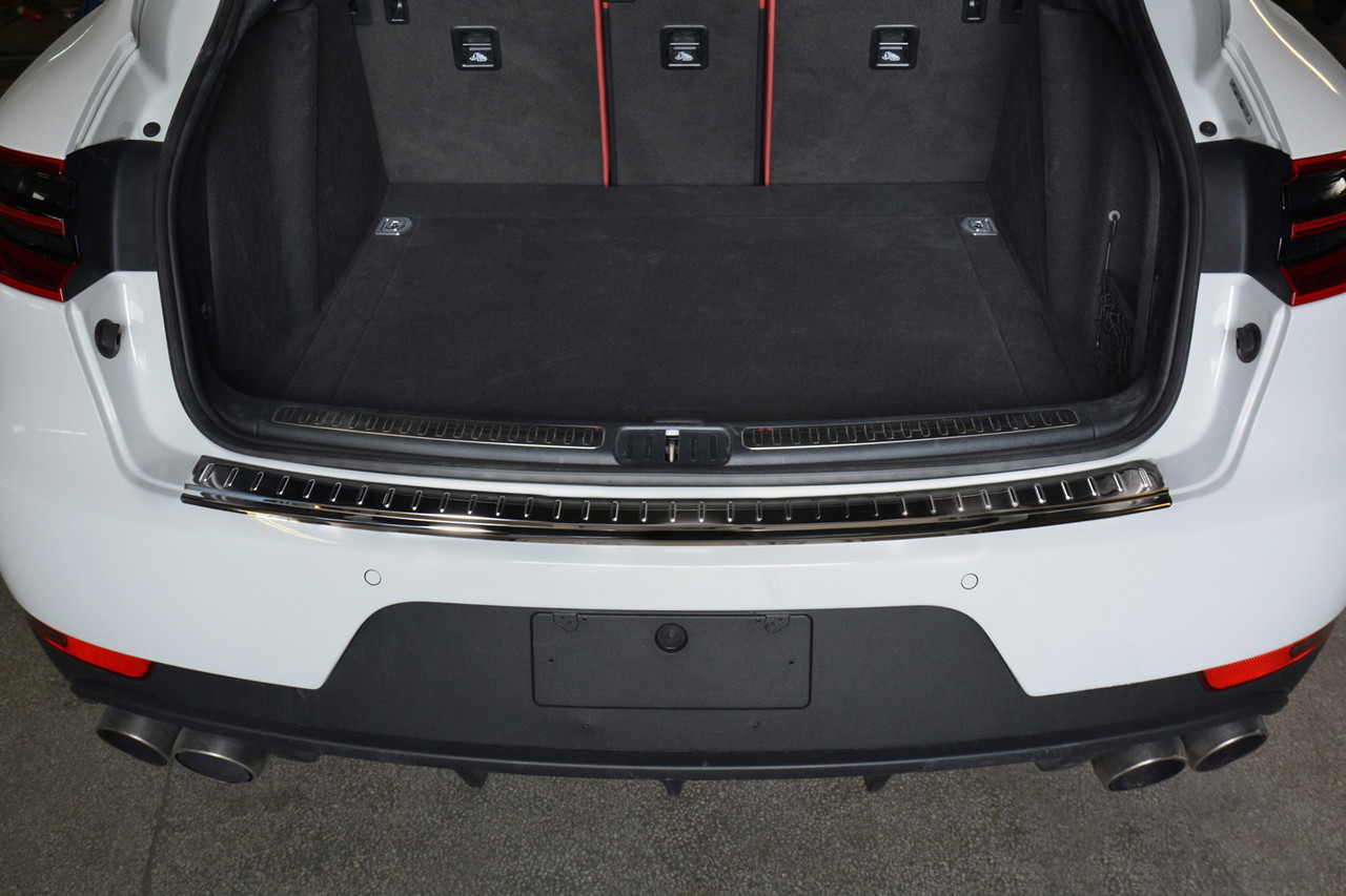 Lux Rear Bumper Protector Guard Satin Black To Fit Porsche Macan (2014+)