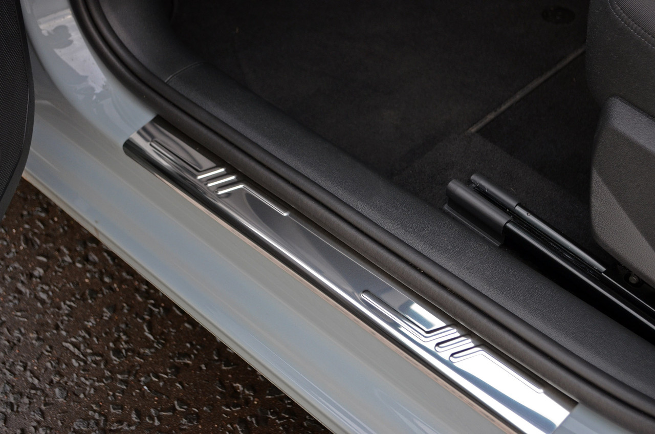 Chrome Door Sill Protectors Kick Plates (2 Piece Set) To Fit Audi A1 (2019+)