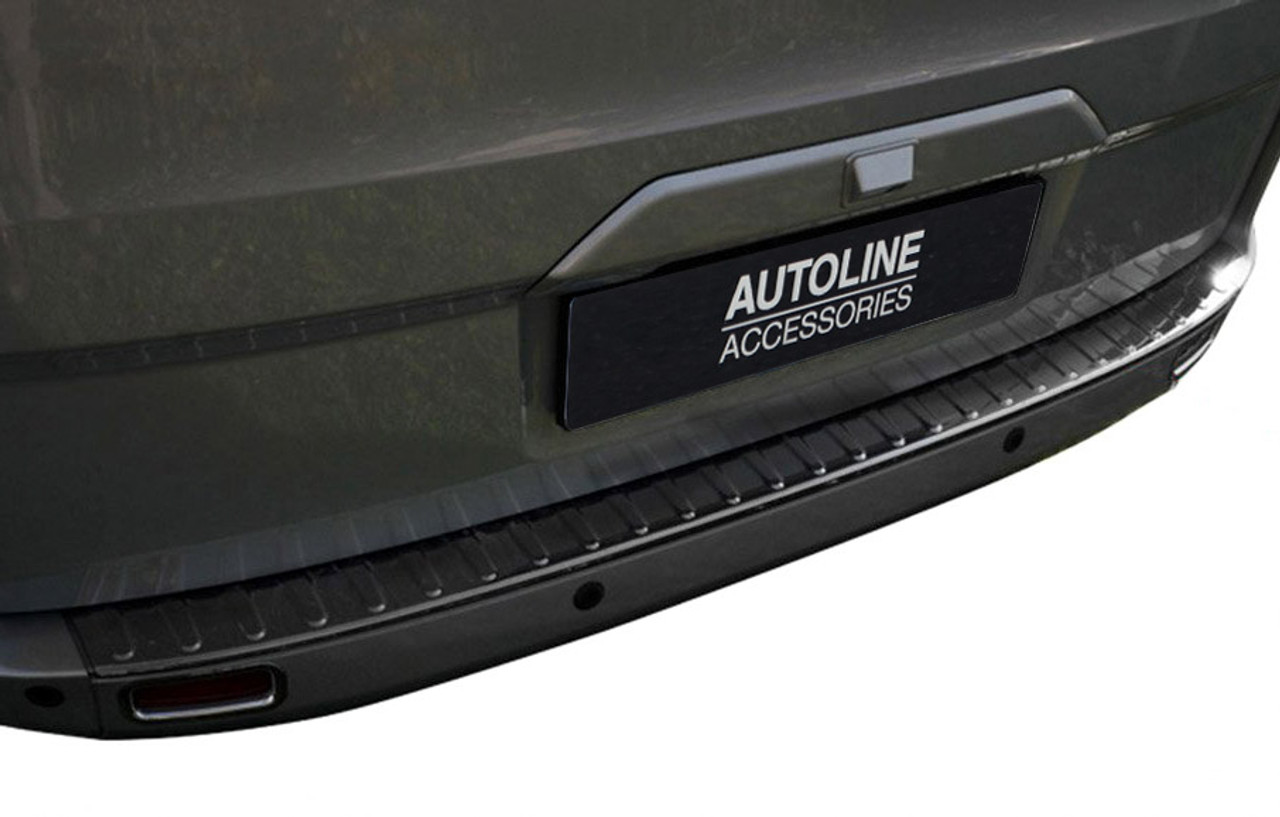 Black Chrome Rear Bumper Protector Guard To Fit Ford Transit Custom (2012-22)