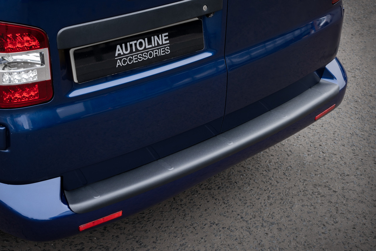 Rear Bumper Protector Guard Black For Twin Rear Door VW T6 Transporter (2016+)