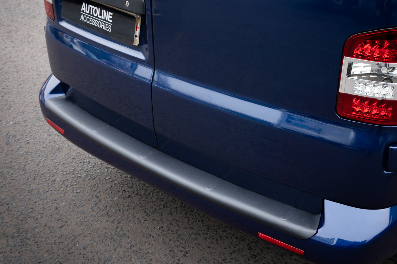 Rear Bumper Protector Guard Black For Twin Rear Door VW T6 Transporter (2016+)