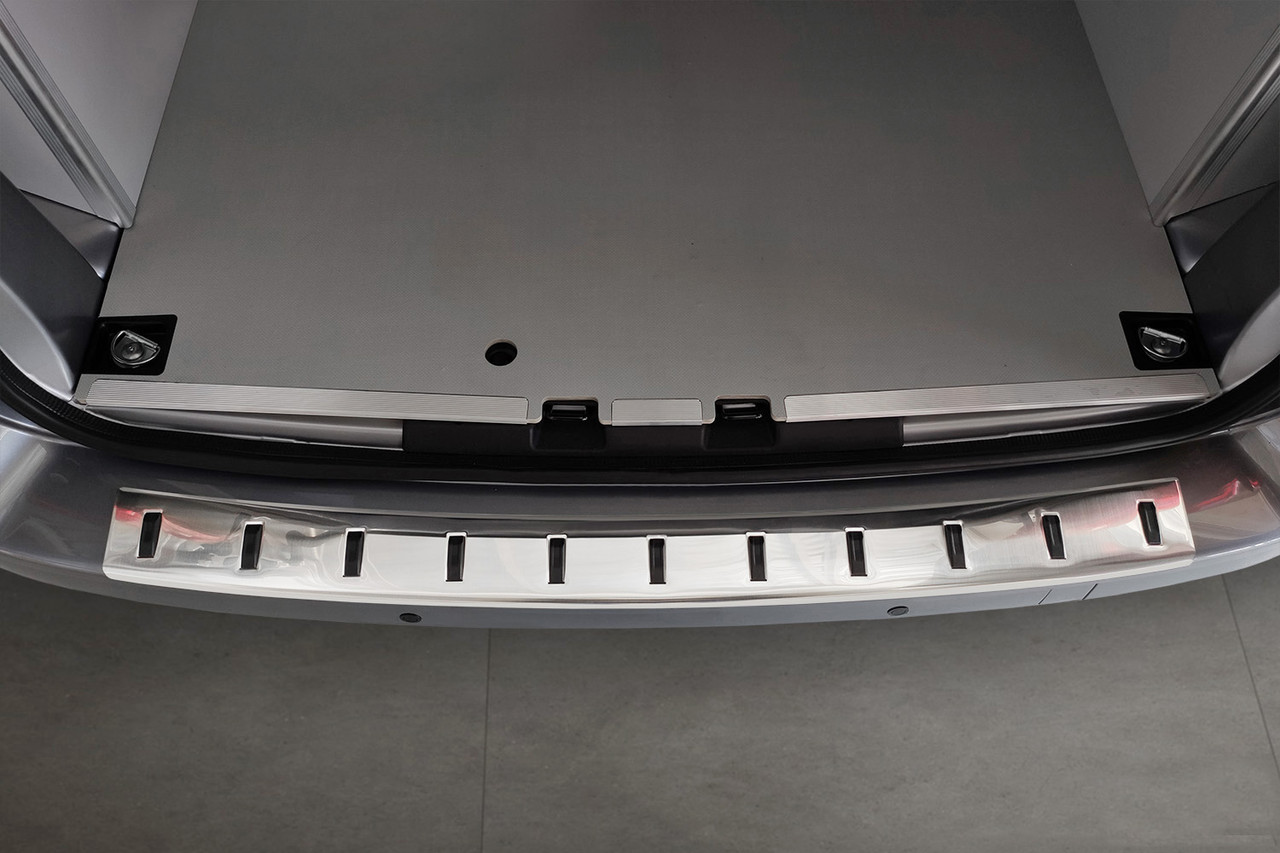Silver Reinforced Rear Bumper Protector For Citroen Dispatch SpaceTourer (2016+)