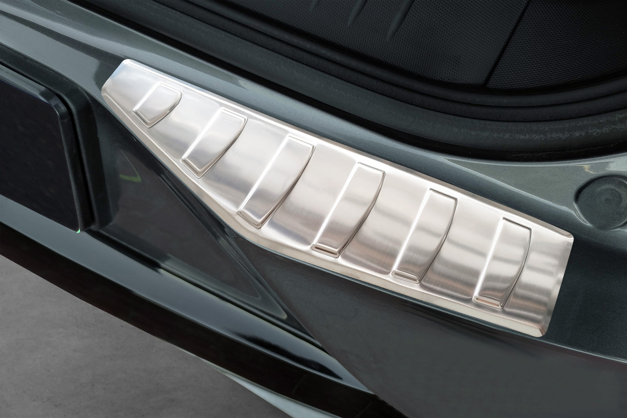 Lux Rear Bumper Protector Guard (Satin Silver) For Ford Mustang Mach-E (2020+)