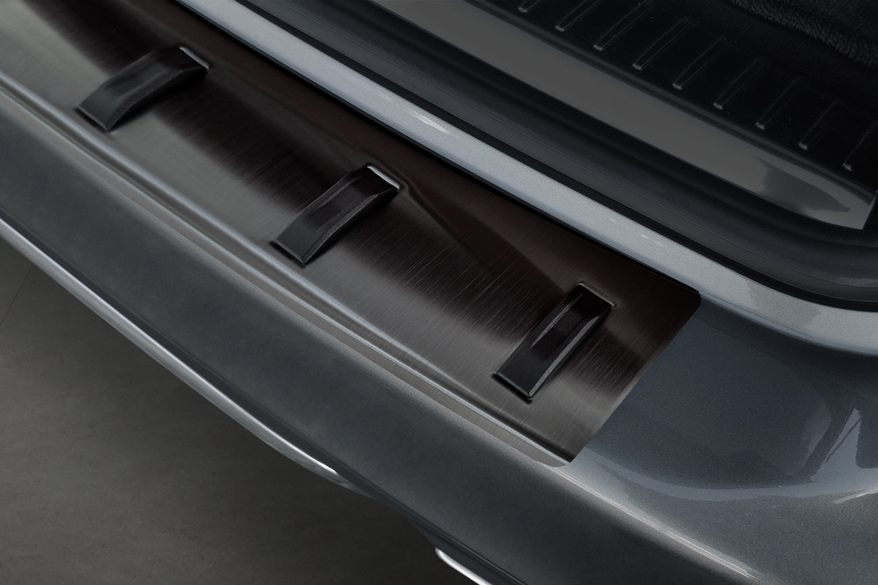 Black Reinforced Rear Bumper Protector For Mercedes C-Class S205 (2014-21)