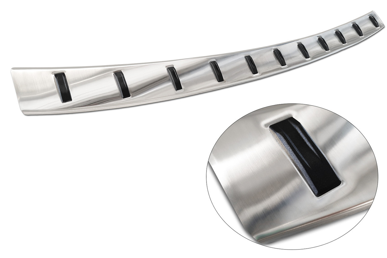 Reinforced Silver Rear Bumper Protector To Fit Volkswagen Caddy (2021+)