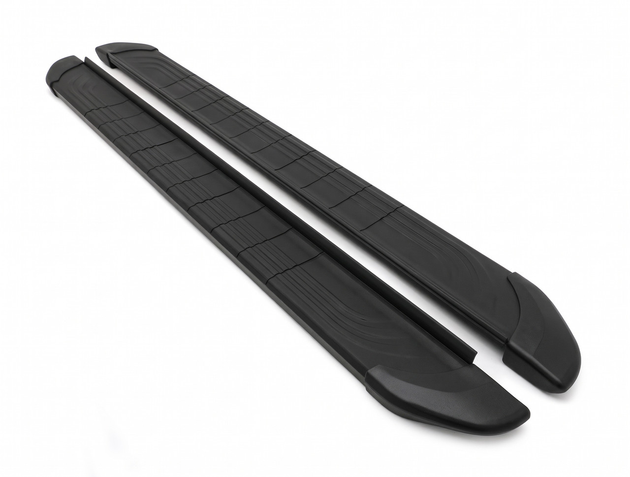 Black Aluminium Side Steps Bars Running Boards For Volkswagen Tiguan (2007-16)