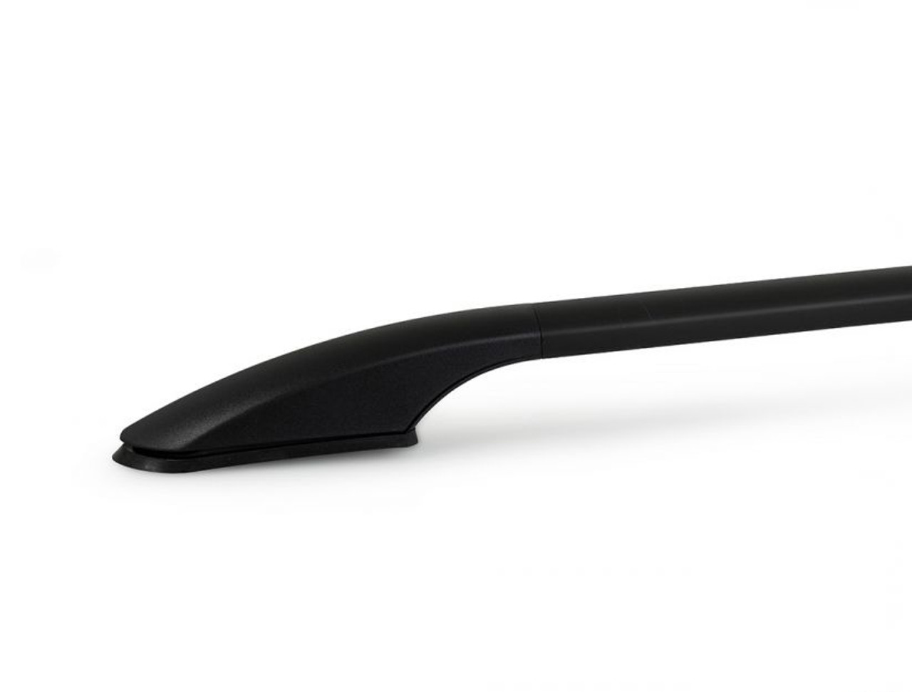 Black Aluminium Roof Rack Rails Side Bars To Fit Peugeot Bipper (2008+)