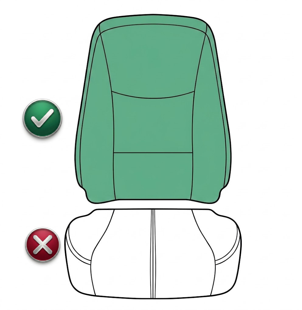 Replacement Front Seat Back Foam Cushion For VW Volkswagen Transporter (2003-15)