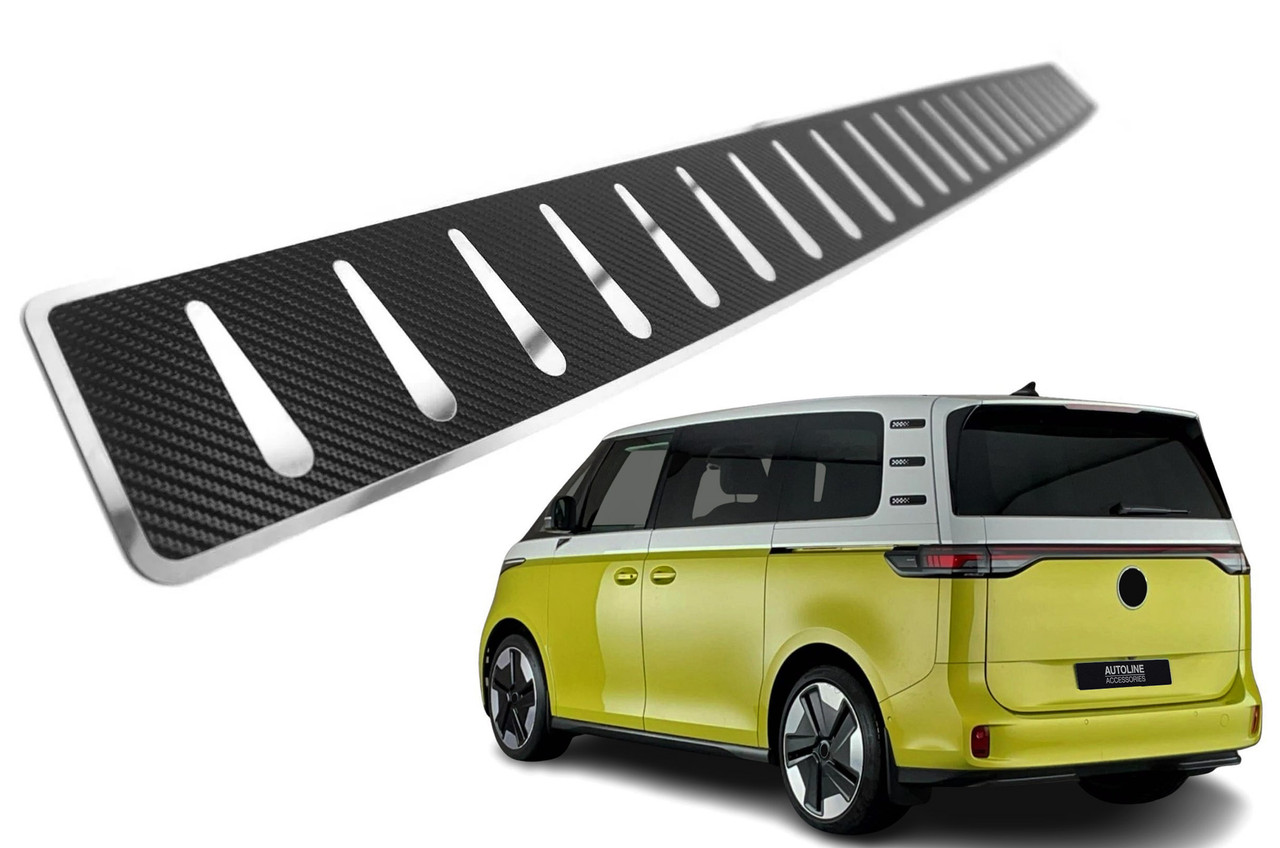 Carbon Foiled Rear Bumper Protector Guard To Fit Volkswagen ID. Buzz (2022+)