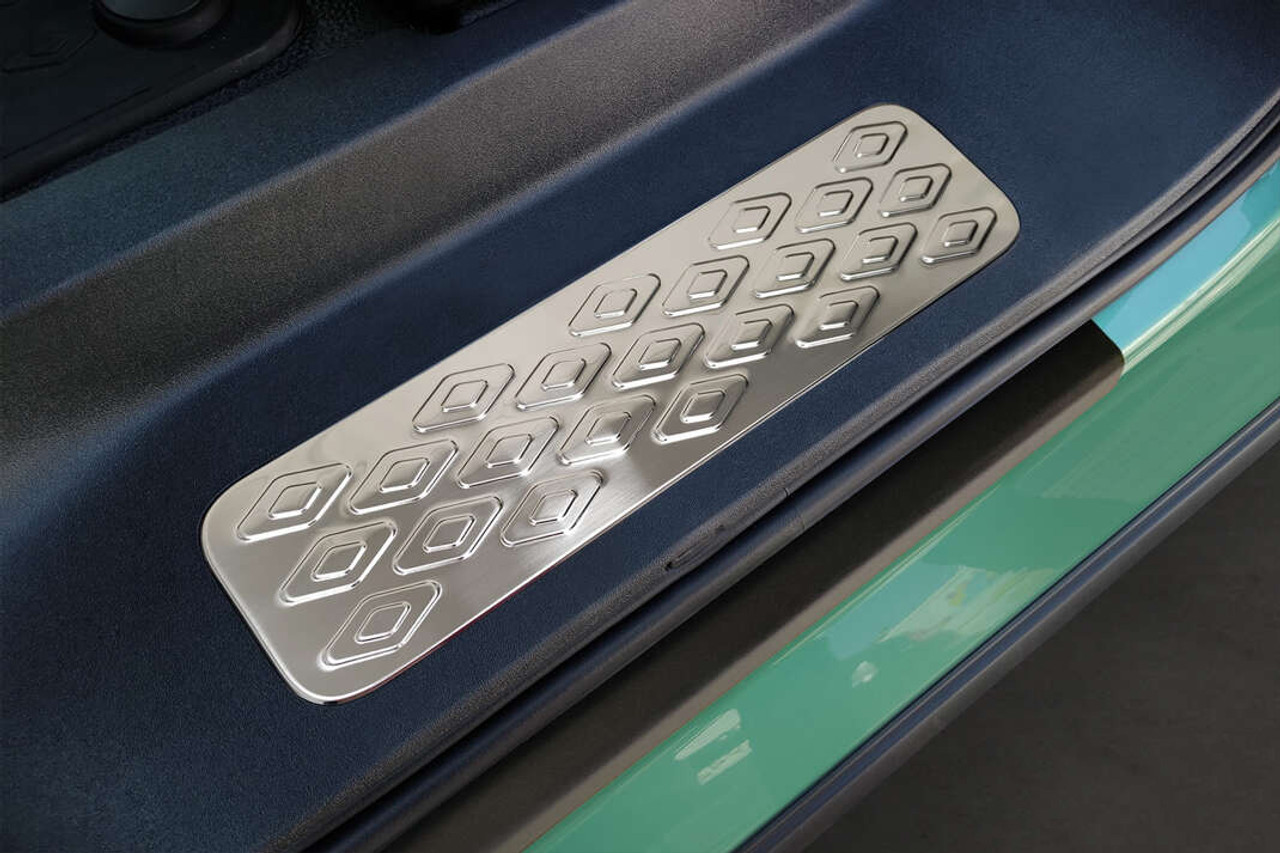Satin Silver Door Sill Protector Guards For Volkswagen ID. Buzz (2022+) - Inner