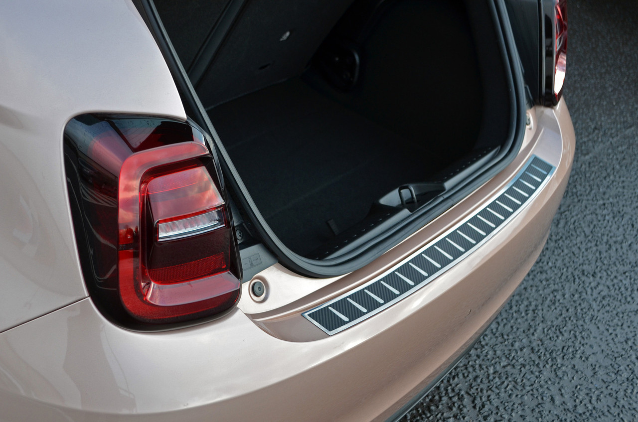 Carbon Foiled Rear Bumper Protector Guard To Fit Fiat 500e (2021+)