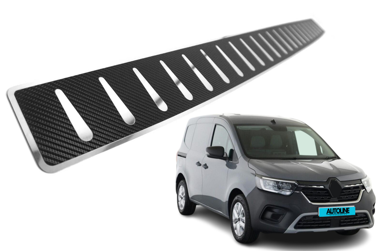 Carbon Foiled Rear Bumper Protector Guard To Fit Renault Kangoo (2022+)