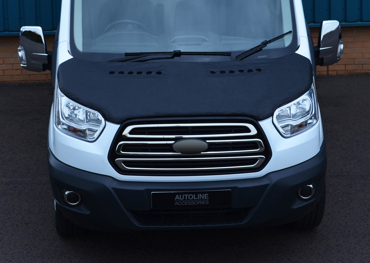 Black Front Bonnet Bra / Protector To Fit Ford Transit (2014+)