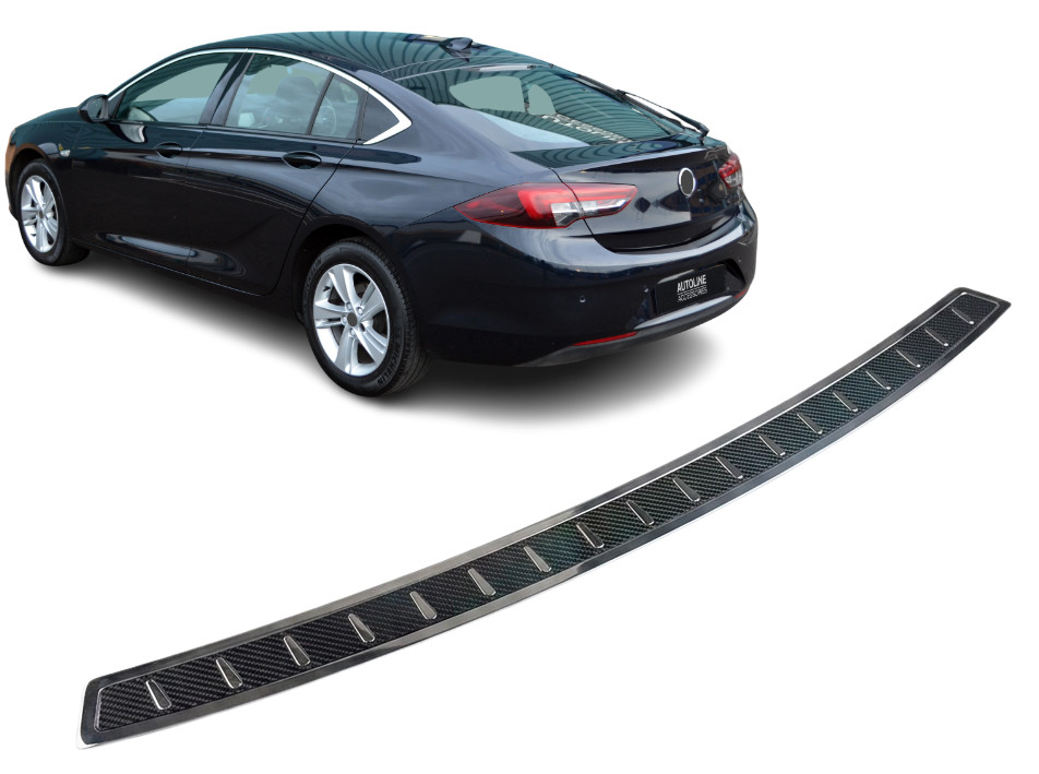 Carbon Foiled Rear Bumper Protector For Vauxhall Insignia Saloon/Hatch (2017+)